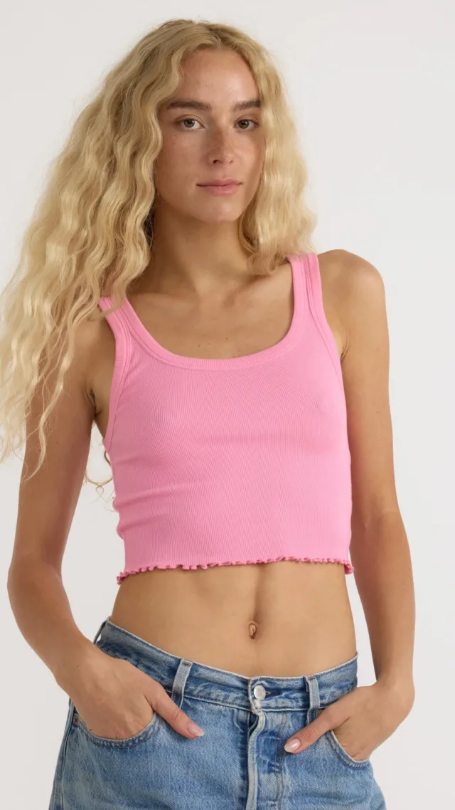 Core Rib Crop Tank Top