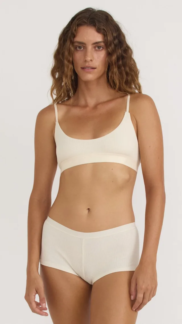 Core Rib Open Back Scoop Bralette