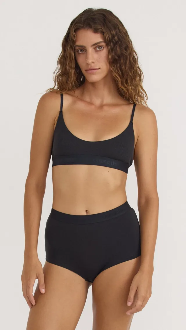 Core Rib Open Back Scoop Bralette