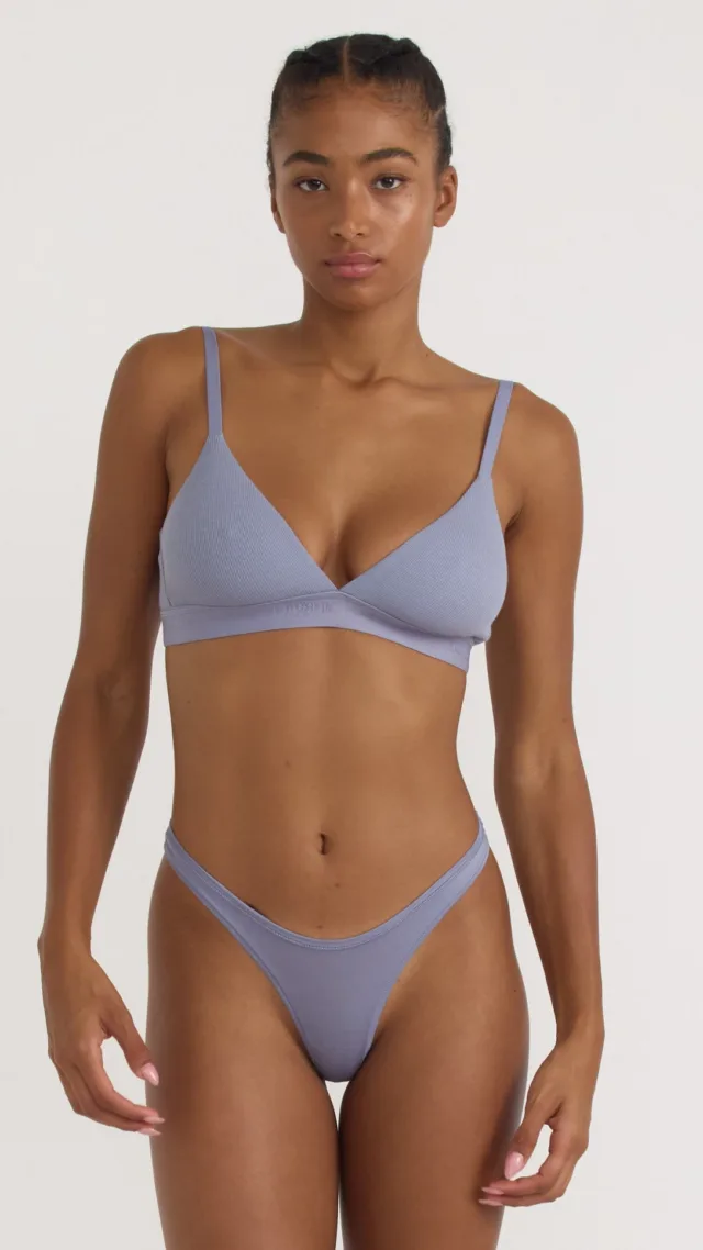 Core Rib Triangle Bralette