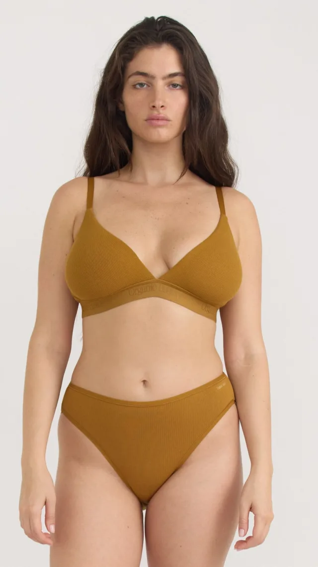 Core Rib Triangle Bralette