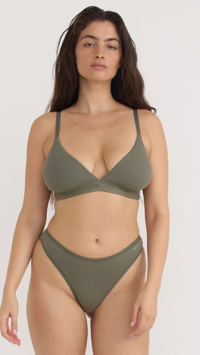 Core Rib Triangle Bralette