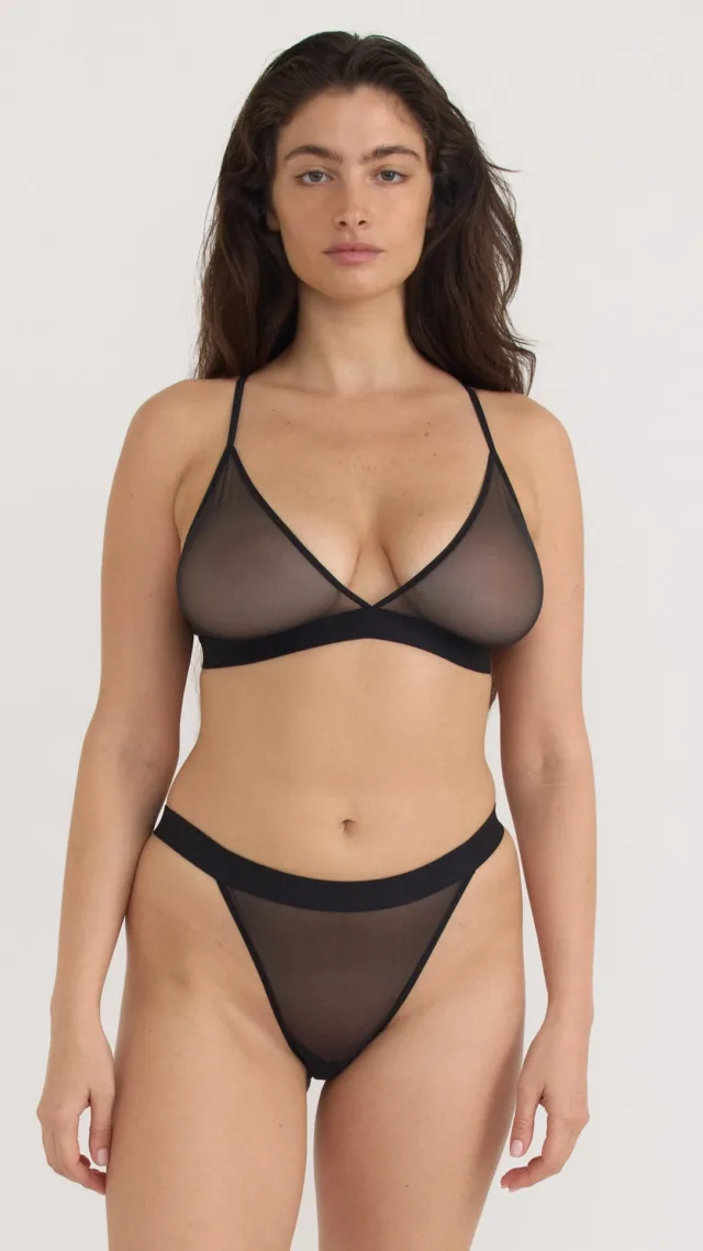 Mesh Triangle Bralette