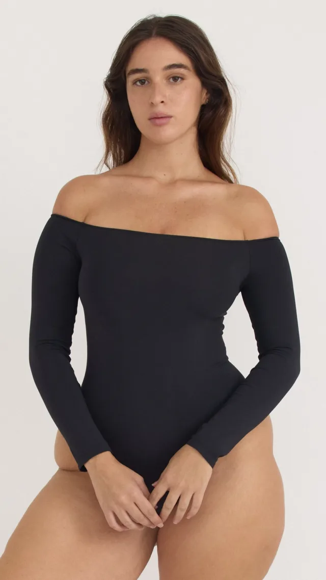 Smooth Off-Shoulder Bodysuit