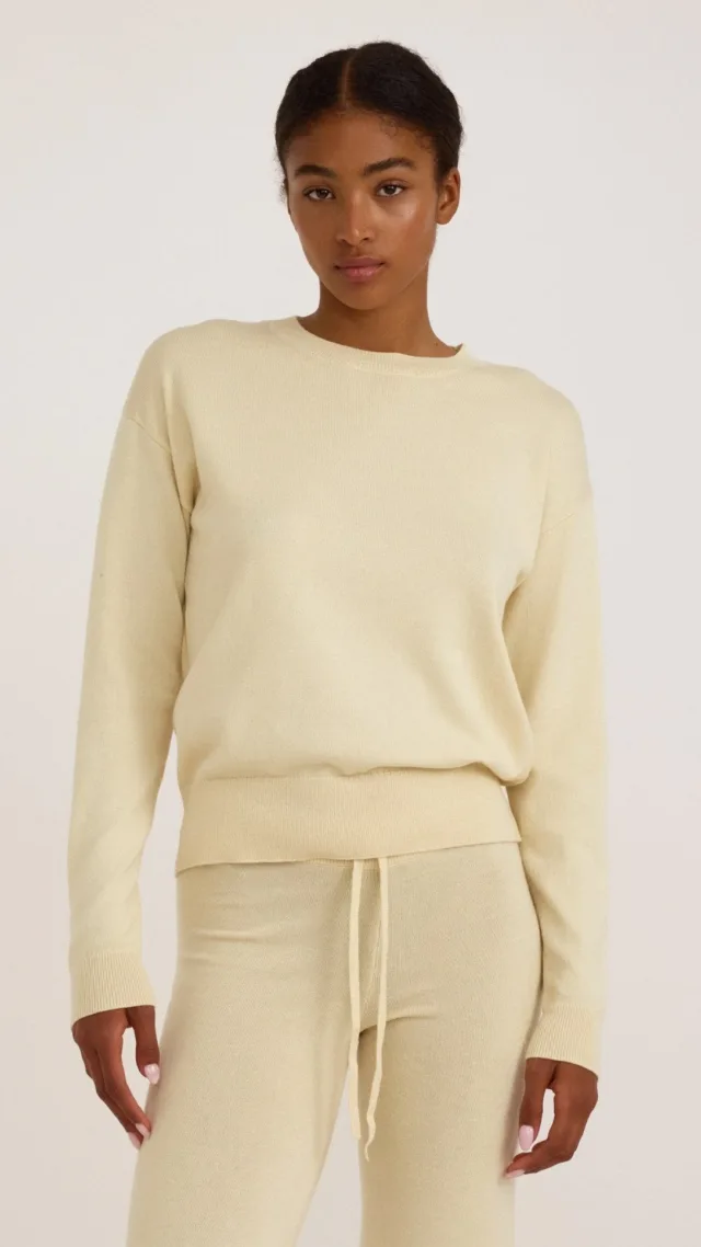 Soft Knit Boxy Crewneck Sweater