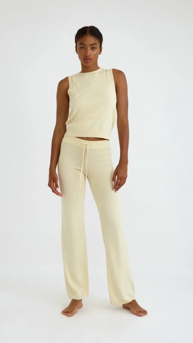 Soft Knit Straight Leg Pants