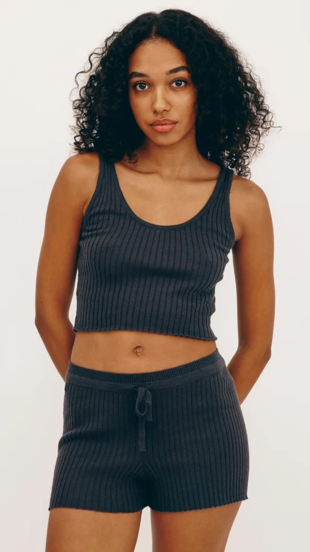 True Knit Crop Tank Top