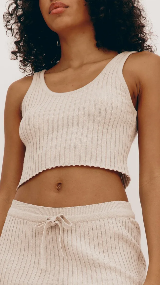 True Knit Crop Tank Top