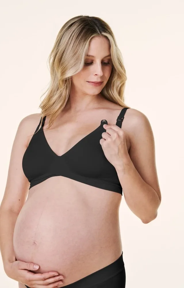 Black Bravado V-Neck Maternity Nursing Bra