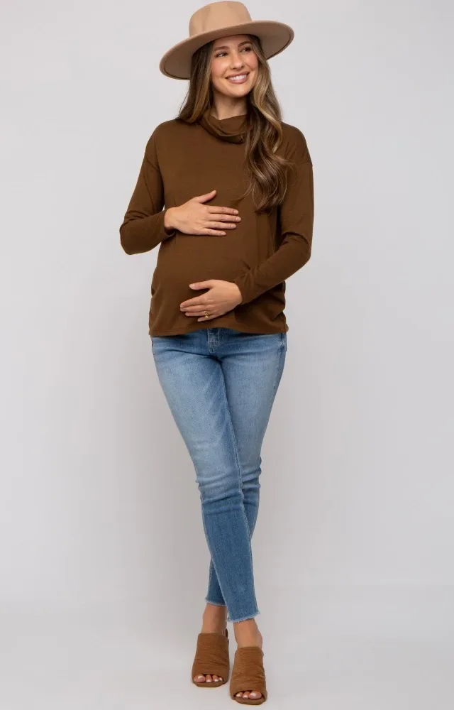 Blue Maternity Skinny Jeans