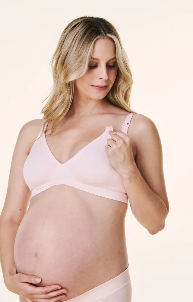 Light Pink Bravado V-Neck Maternity Nursing Bra