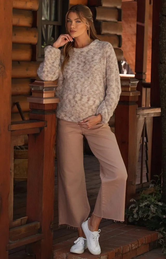 Mauve Multi-Colored Maternity Sweater