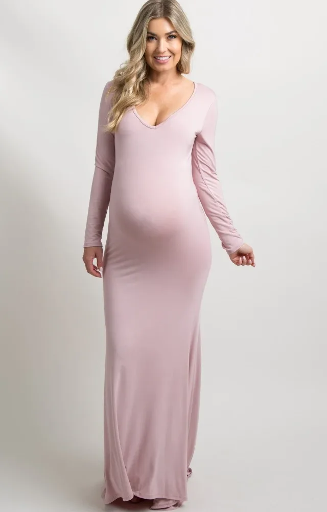 Pinkblush Pink Photoshoot Maternity Dress