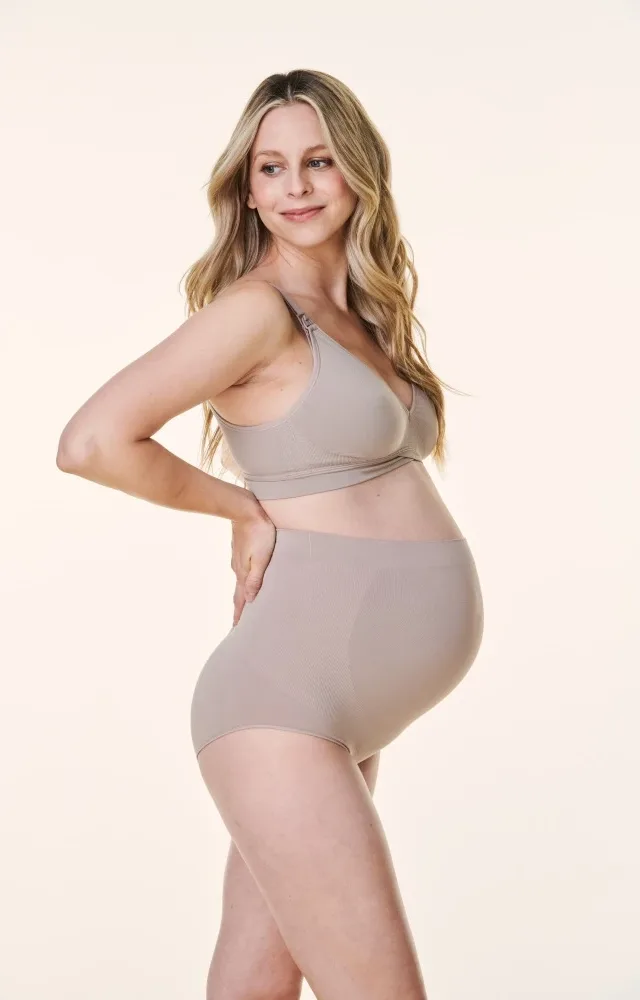 Taupe Bravado High Waist Maternity Underwear