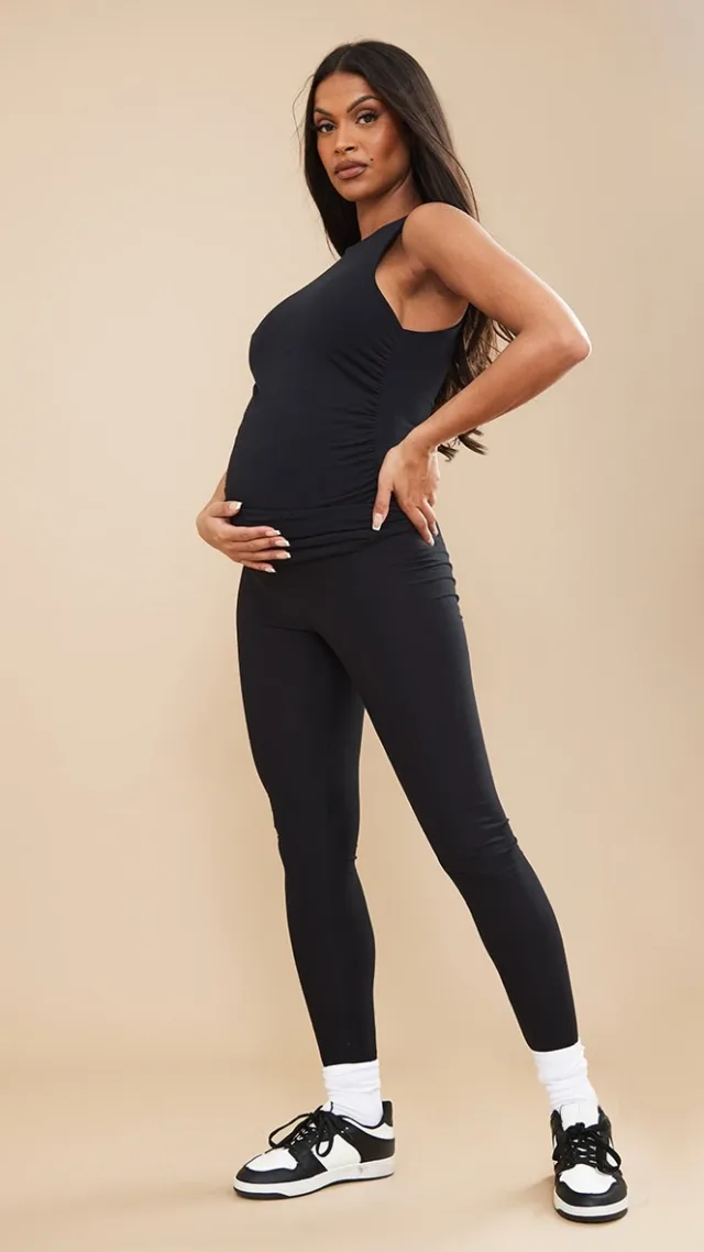 Maternity Black Soft Touch Jersey Leggings