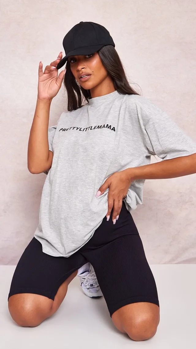 Prettylittlemama Maternity Grey Oversized T Shirt