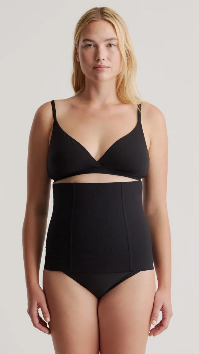 Black Seamless Support Waist Trainer