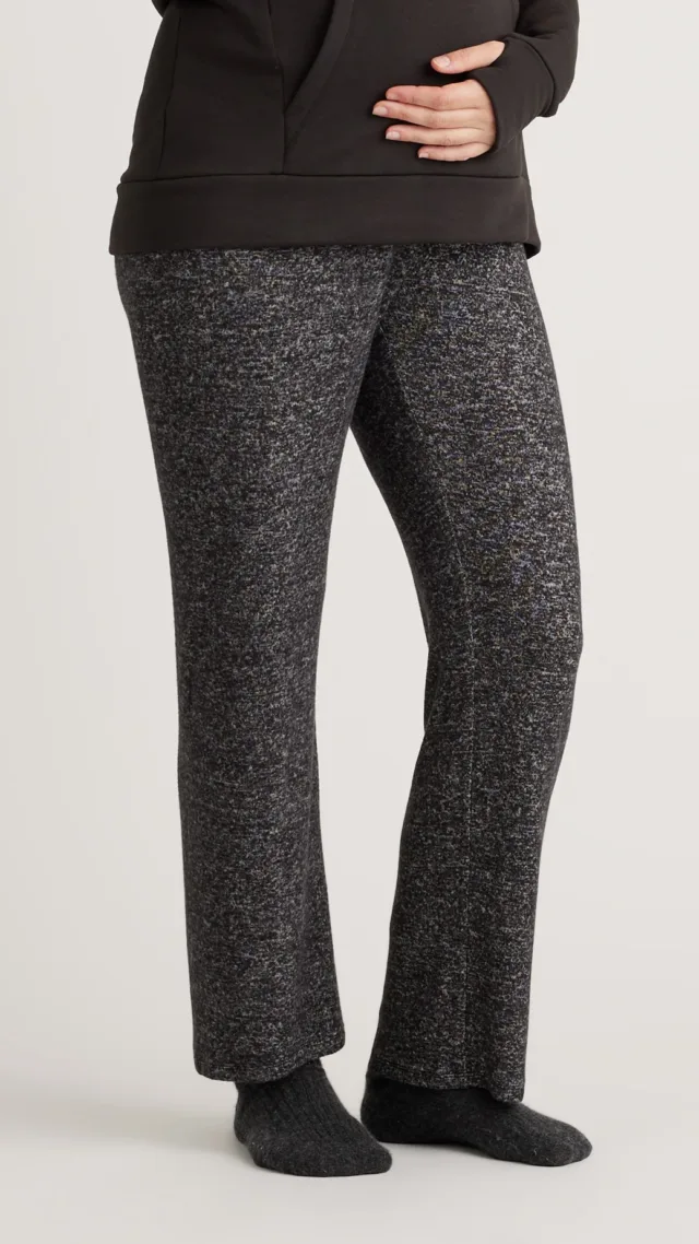 Charcoal Brushed Maternity & Postpartum Lounge Pants