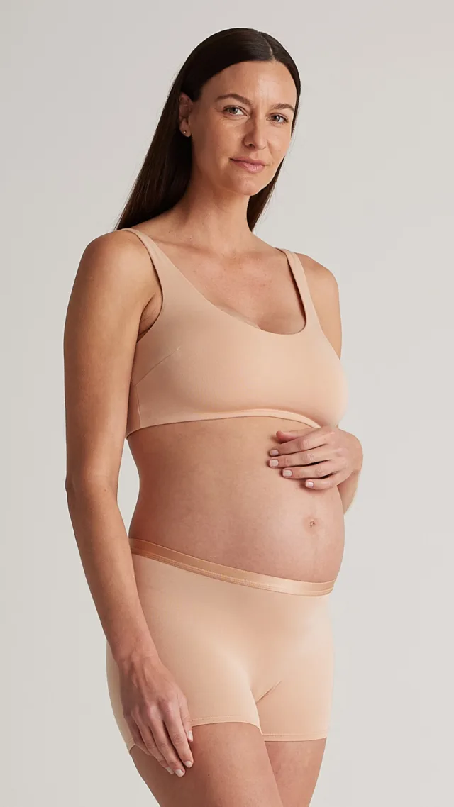 Warm Sand Micromodal Maternity & Postpartum Bralette (2-Pack)