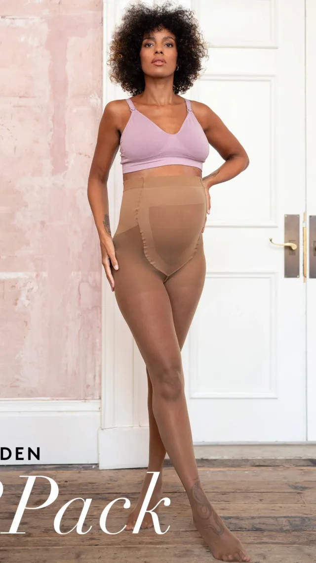 20 Denier Mocha Maternity Tights – 2 Pack