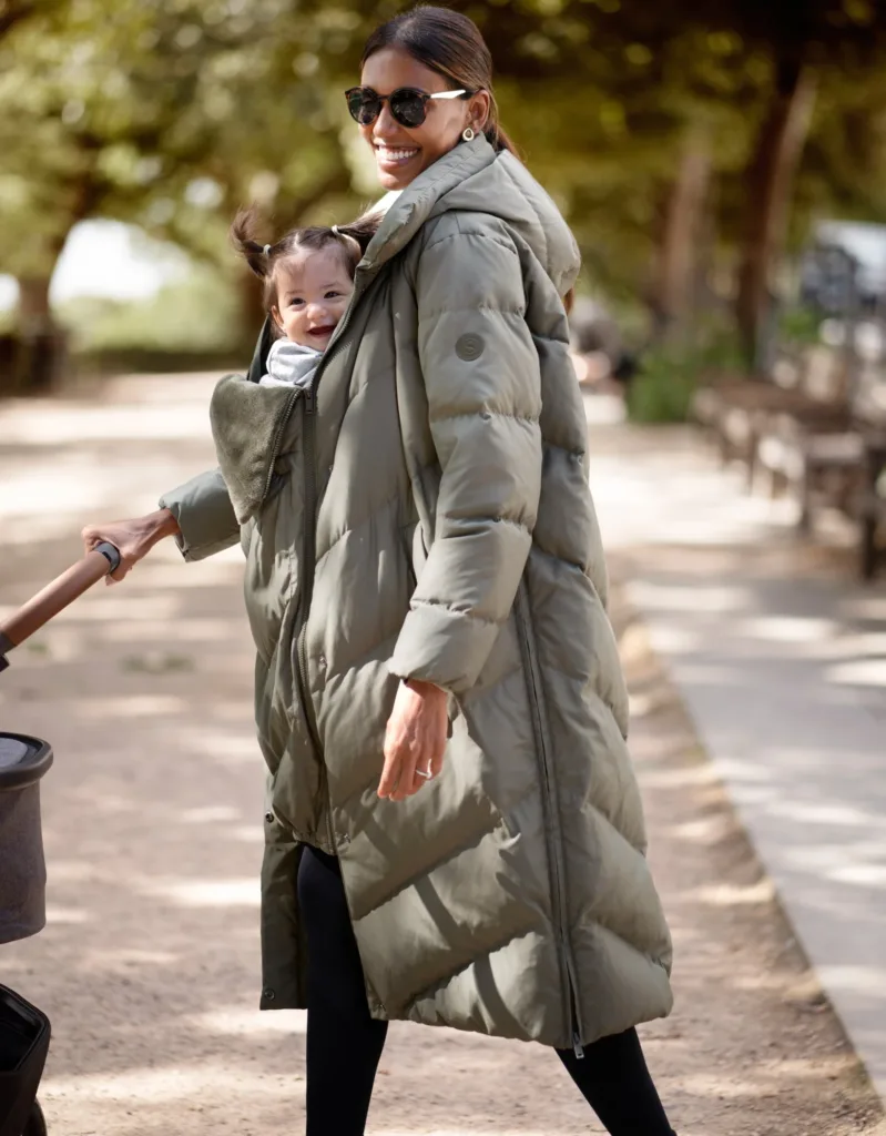 Adena | Long Maternity & Babywearing Puffer Coat