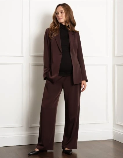 Agnetha | Wide-Leg Over Bump Maternity Trousers