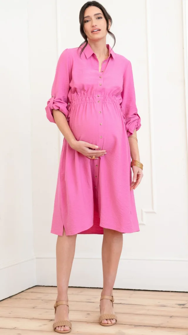 Elina | Maternity Shirt Dress