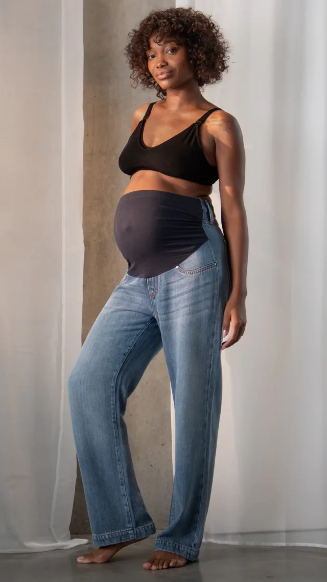 Emmett | Over Bump Wide-Leg Maternity Jeans