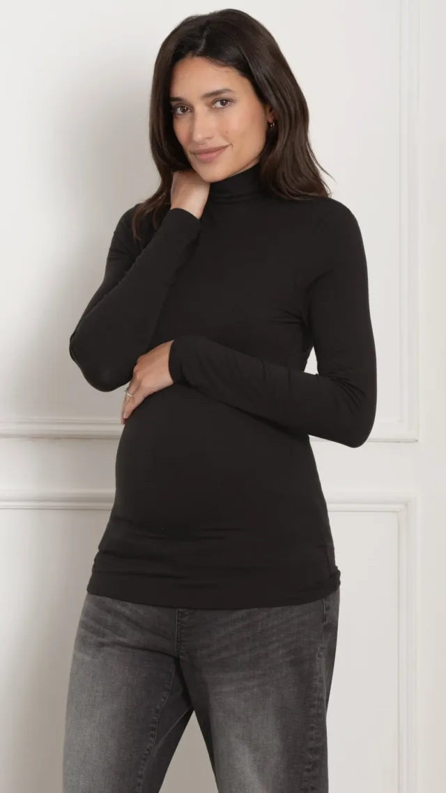 Eragon | Lift-Up Long Sleeve Jersey Maternity & Nursing Layering Top