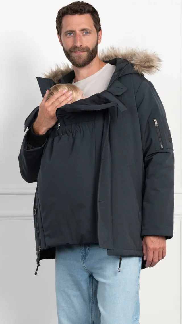 Jack | Men'S Parka With Baby Pouch