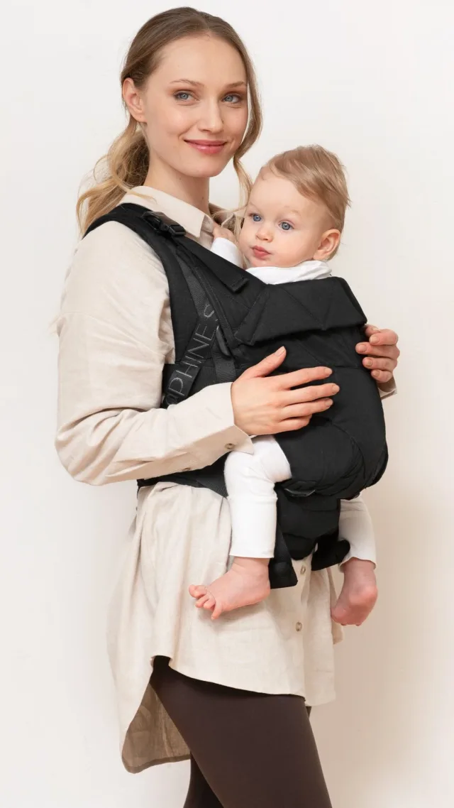 The Caripod™ Baby Carrier - Black Cotton Canvas