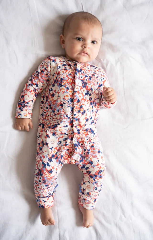 Theodore | Easy Zip Organic Cotton Sleepsuit & Bib Set