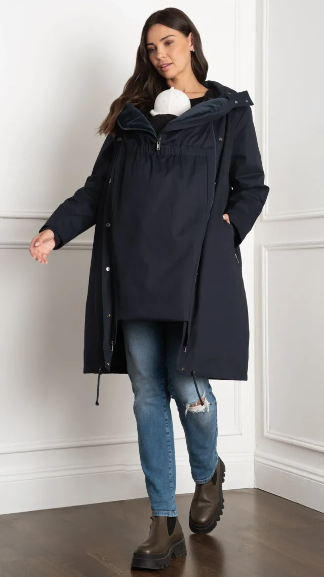 Zariah | Long Down-Lined Maternity Parka