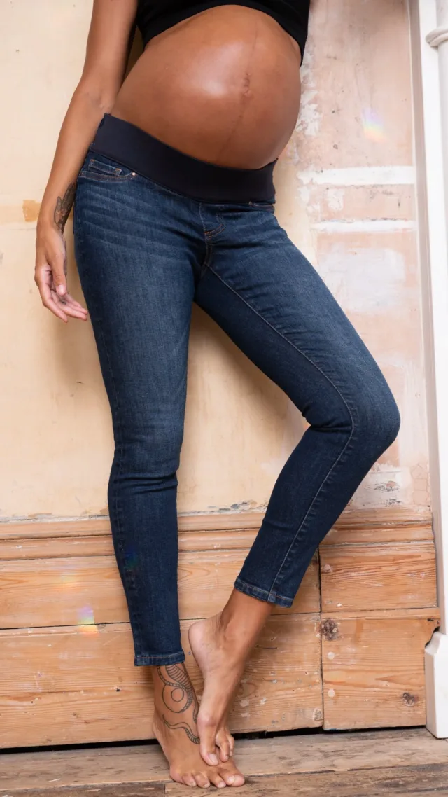 Zeph | Organic Under Bump Skinny Maternity Jeans