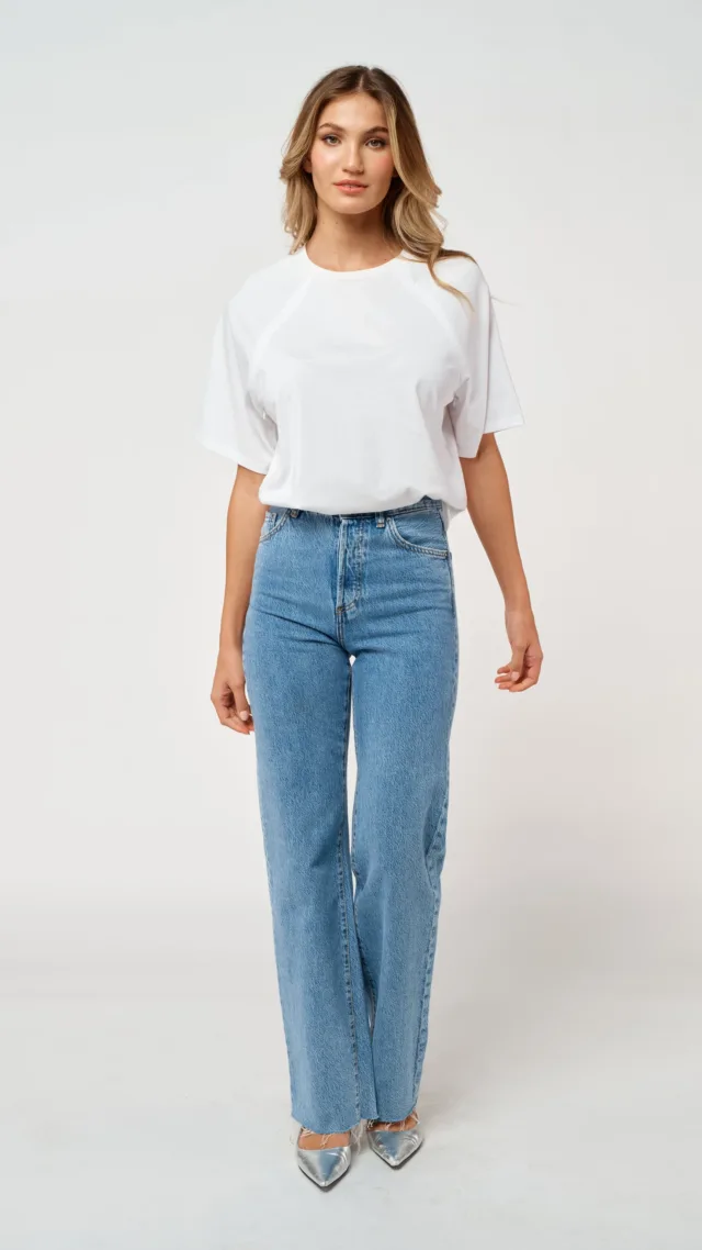 Mère Box-Cut Tee - White