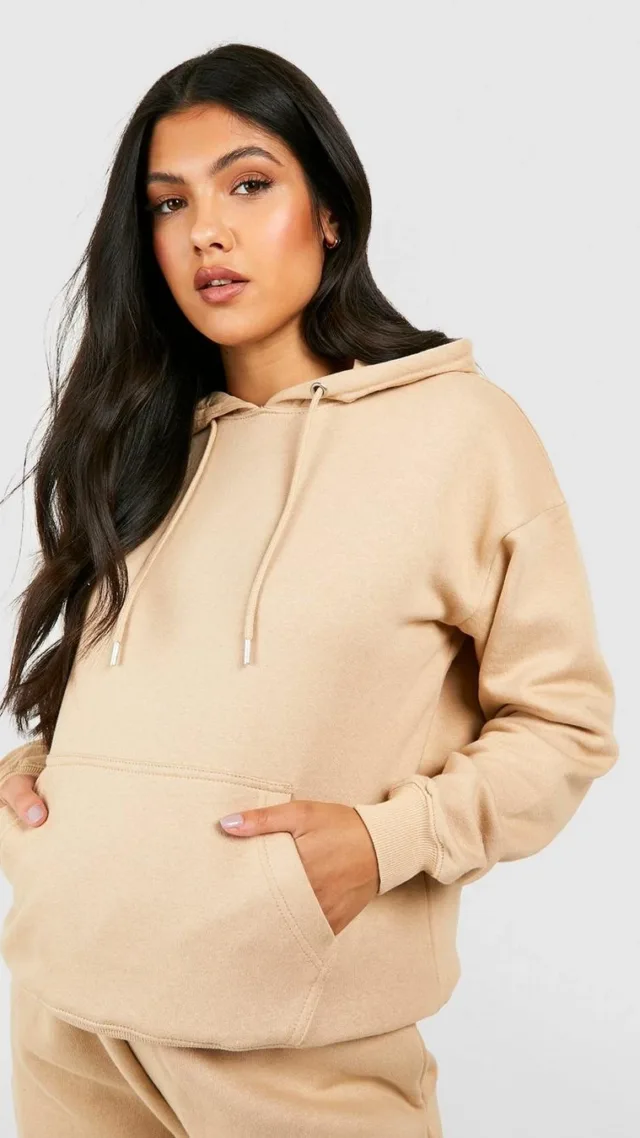 Stone Maternity Basic Hoodie