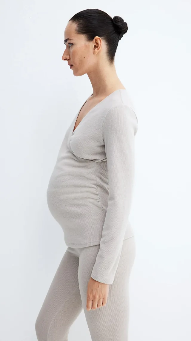 Mama Before & After Nursing Wrapover Top