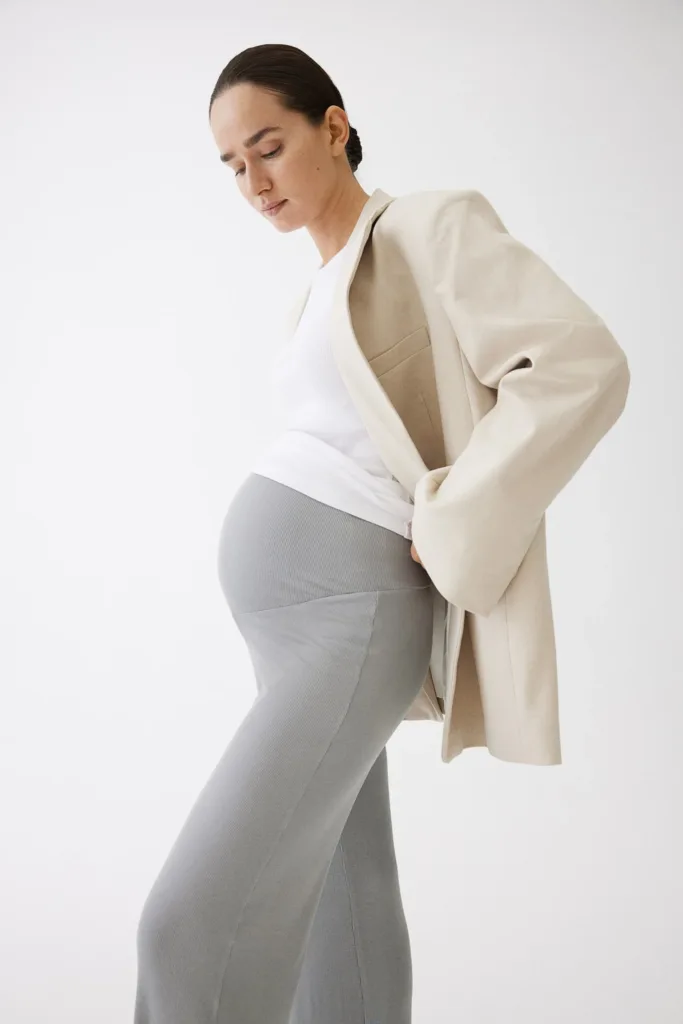 Mama Before & After Ribbed Jersey Pants