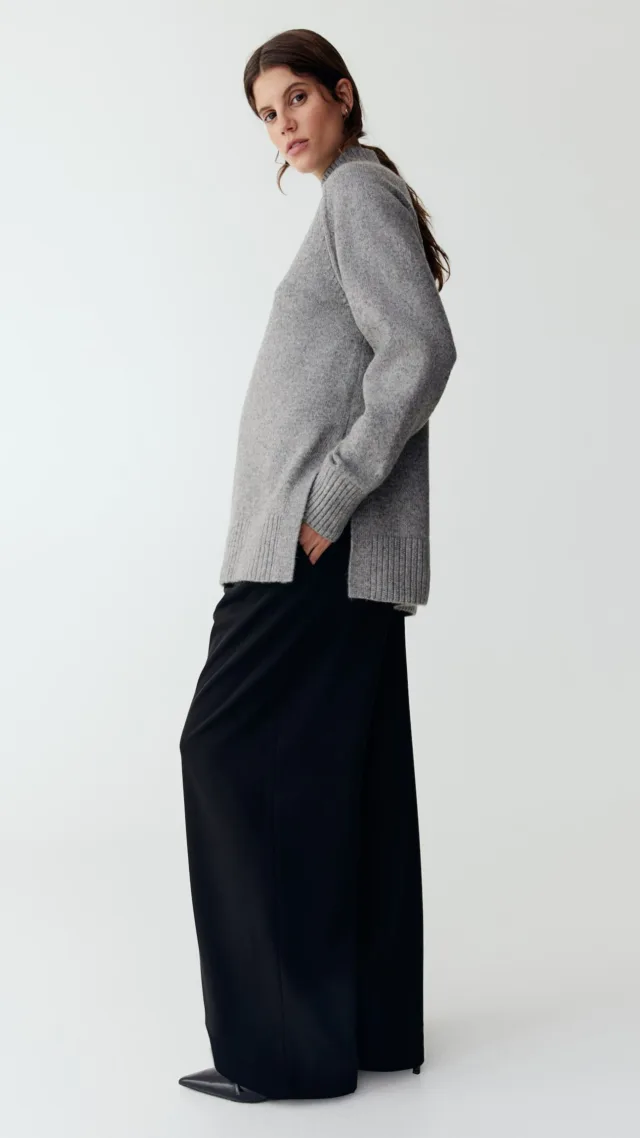 Mama Mock Turtleneck Sweater