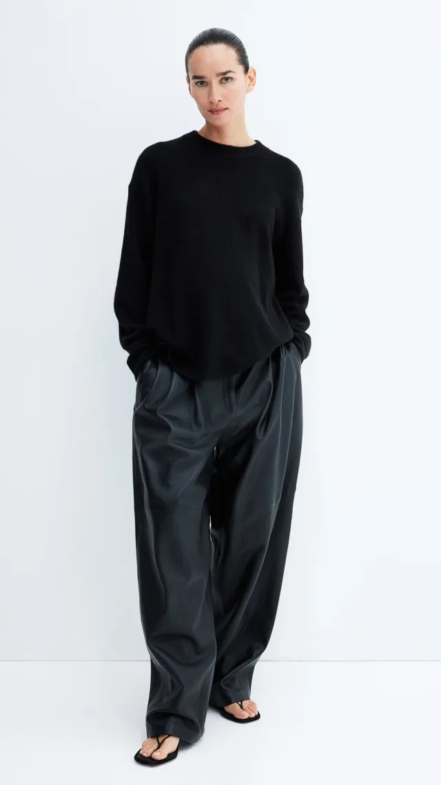 Mama Slit-Hem Sweater