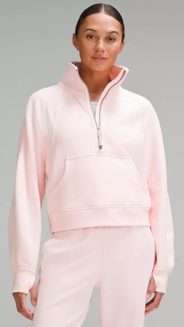 Scuba Oversized Funnel-Neck Half Zip