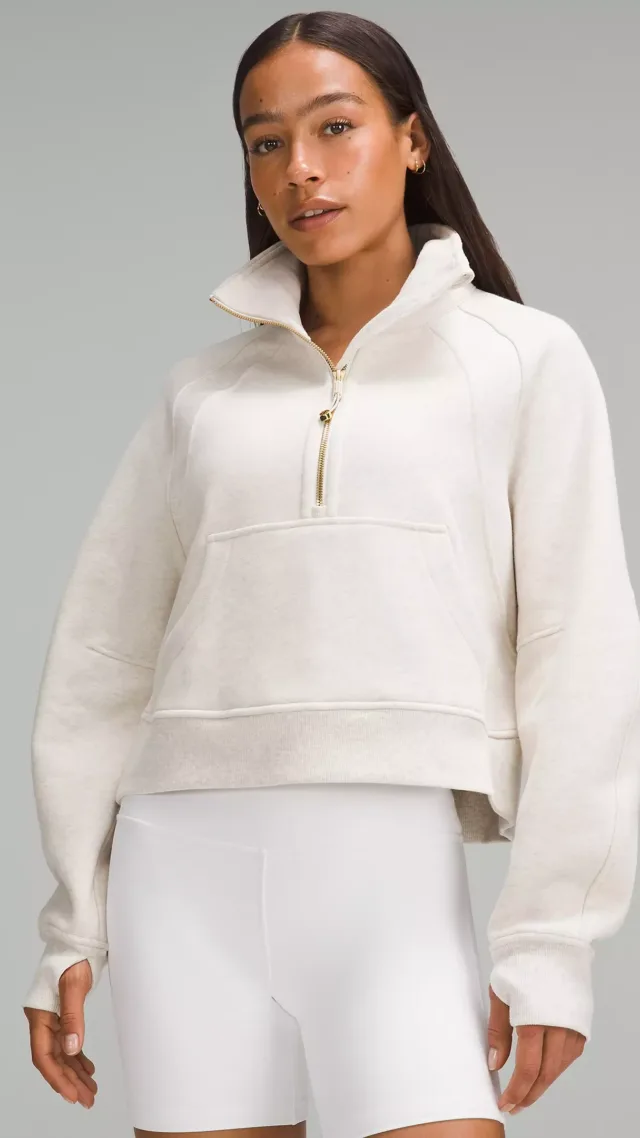 Scuba Oversized Funnel-Neck Half Zip