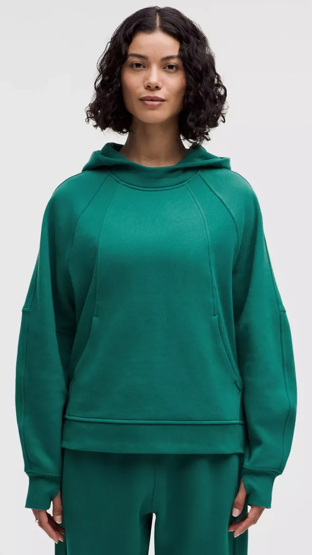 Scuba Oversized Side-Slit Hoodie