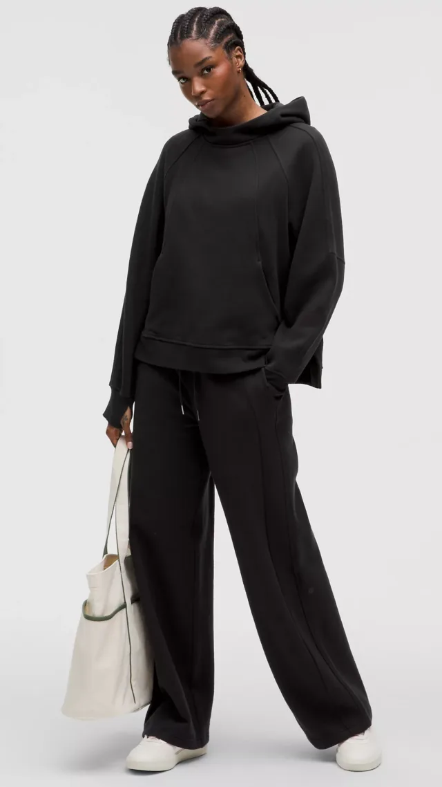 Scuba Oversized Side-Slit Hoodie