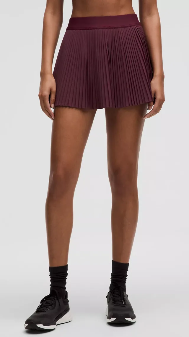 Varsity High-Rise Pleated Tennis Skirt