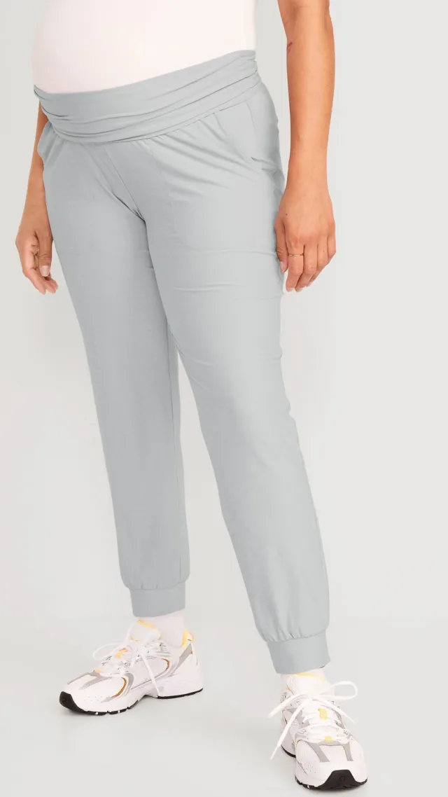 Maternity Cloudmotion Rollover-Waist Jogger Pants