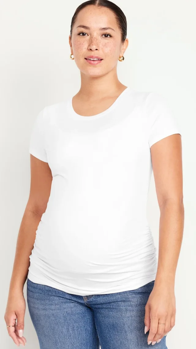 Maternity Crew Neck T-Shirt