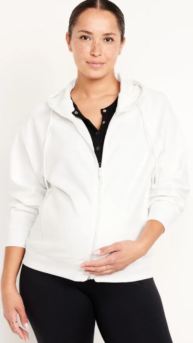 Maternity Dynamic Fleece Full-Zip Hoodie