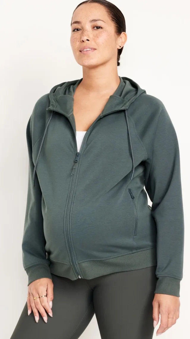 Maternity Dynamic Fleece Full-Zip Hoodie