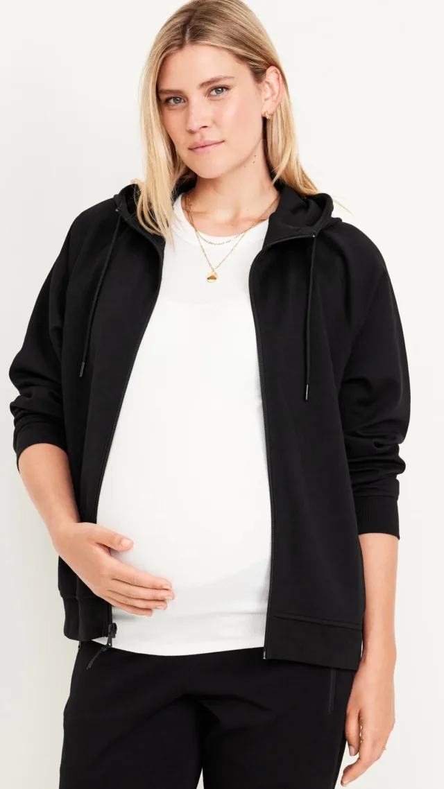 Maternity Dynamic Fleece Full-Zip Hoodie